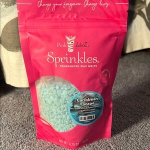 Pink Zebra Sprinkles in Caribbean Escape